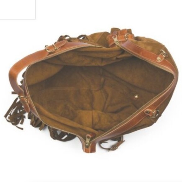 IL Bisonte Suede  Fringe Backpack/ Convertible Bag main image 9